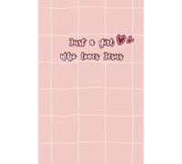 Prayer Journal with Scripture 'Just a girl who loves Jesus': Christian Notebook with Bible Verses | 128 lined pages
