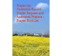 Prayer list Notebook-Record Prayer Request and Answered Prayers -Prayer Book list