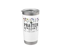 Prayer Warrior Pray More Prayer Changes Things Praying Mama Bicchiere termico in acciaio inox doppia parete