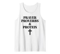 Prayer Warrior Proverbs & Protein Shakes Jesus Weights Faith Canotta