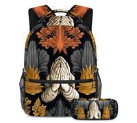 Praying Hands Stay Ahead of The Trends, set di 2 zaini con zaino di grande capacità e astuccio, Multicolore#01, B:29.4x20x40cm P:19x7.5x3.8cm, Zaini Daypack
