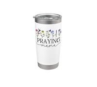 Praying Mama Jesus Prayer Warrior Praying Mom God Pray More Bicchiere termico in acciaio inox doppia parete