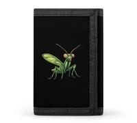 Praying Mantis Indonesia Portafoglio a tre ante carino slot per carte di credito titolare pochette portafogli per uomo donna, Stile:, Taglia unica