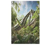 Praying Mantis Puzzle Per Adulti 1000 Pezzi Difficile Puzzles in Legno Impegnativo Gioco Preciso A Incastro Gioco Educativo Sfida Giocattolo 78×53cm
