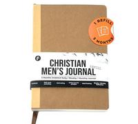 Prazoli - Diario di preghiera cristiana per uomo, ricarica di 3 mesi, quaderno per studio delle Scritture e planner devozionale quotidiano senza data, regalo religioso di Gesù per laurea, battesimo