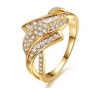 PRDECE Colorful Full Diamond Zircon Ring Zircon Diamonds Rings for Women Gold Color Fashion Luxury Jewelry Bague Bijoux Party Accessories (8)
