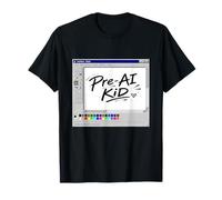 Pre-AI Kid - Y2K Nostalgia Throwback Gen Z Maglietta