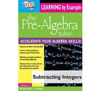 Pre-Algebra Tutor Series:Learn - Subtracting Integers
