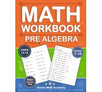 Pre Algebra Workbook For Grades 7-10 - One side and Two Side With Answers key: Pre Algebra Practice Workbook For 7th, 8th, 9th and 10th Grades With ... | Pre Algebra Worksheets For Ages 12-16