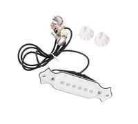 Pre-cablato 6 stringa single coil bobina bobina per bobina con pentole per il volume per chitarra elettrica Pickup chitarra elettrica (Color : 1set White pearl)