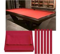 Pre-Cut Billiard Cloth For Home Leisure Clubs(Red)