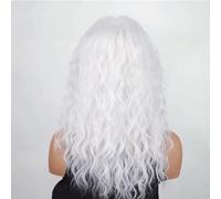 Pre-depilate Parrucca di media lunghezza con increspatura dell'acqua for donne frangia pigra e capelli ricci, vita quotidiana personalizzata Adatte ai principianti(D)