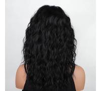 Pre-depilate Parrucca di media lunghezza con increspatura dell'acqua for donne frangia pigra e capelli ricci, vita quotidiana personalizzata Adatte ai principianti(A)