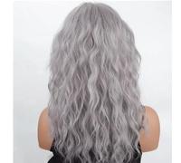 Pre-depilate Parrucca di media lunghezza con increspatura dell'acqua for donne frangia pigra e capelli ricci, vita quotidiana personalizzata Adatte ai principianti(E)