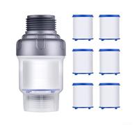 Pre-filtro multi stadio per lavatrice e scaldabagno elettrico 3/4 NPT ABS alloggiamento con layout a sei cartucce sostituibili (1 pz)