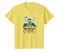 Pre-K Adventure Boy, Esploratore all'aperto in Cerca di Natura Selvaggia Maglietta, Bambini, Limone, 6 Anni