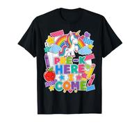 Pre-K Here I Come Unicorn Preschooler Back To School Maglietta