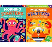 PRE-K & Kindergarten - Includes Letters, Numbers, Shapes, and More! - Morning Starters Educational Workbooks (Set of 2 Books) - v21