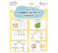 PRE-K NUMBERS AND MATH WORKBOOK: Numbers 1-20, Tracing, Counting, Comparing Amounts, Simple Addition and Subtraction