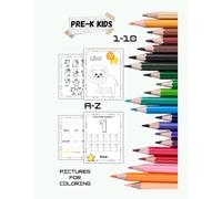 Pre-K Numbers, Colors & Letters | Tracing and Counting: Preschool Activity Sheets