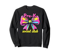 Pre-K Social Club Retro 80s 90s Design Scuola Felpa