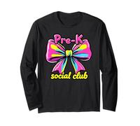 Pre-K Social Club Retro 80s 90s Design Scuola Maglia a Manica