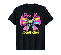 Pre-K Social Club Retro 80s 90s Design Scuola Maglietta
