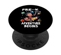 Pre-K Where The Adventure Begins Back To School For Boys PopSockets PopGrip Adesivo