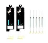 Pre Legato Fuori Fondo Rig Anti Snag Floating Hook Leaders 5 Pcs/Set | Anti Bottom Carp Rigs Esche Gancio Acqua Salata, Sospensione Hair Rigs Pronto all'uso Barbed Carp Tackle Accessori per la