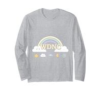 Pre-menopausa WDNC Rainbow Humor Minimalista Boho Maglia a Manica