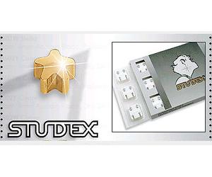 Pre-orecchini standard sterili acciaio stellina dorata 12 pz Ear piercing studex