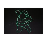 Pre Qu' Italia Babbo Natale (L44 H58 cm) giochi di luce (1pz) 216 luci -