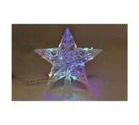 Pre Qu' Italia Puntale albero Natale (22cm) Stella con luce NANOLED Multicolore
