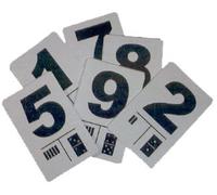 Pre-School 20 biglietti con numeri, numero: da 0 a 20 Flash Cards la scuola