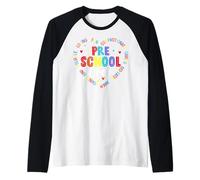 Pre School Crew Amare Divertimento Compassionevole Cura Dedicato WA Maglia con Maniche Raglan