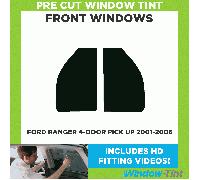 Pre Taglio Finestrino Tonalità per Ford Ranger 4-door Pick Up 2001-06 Anteriore