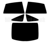 Pre Taglio Pellicola Finestrini per BMW 3 Serie Gran Turismo F34 2013 + 5%