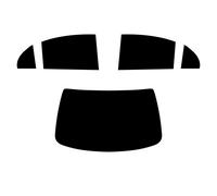 Pre Taglio Pellicola Finestrini per Daewoo Evenda 4-door Berlina 2006-10 5%