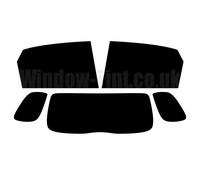 Pre Taglio Pellicola Finestrini per Fiat 500L 5-door 2012+5% Limousine Nero