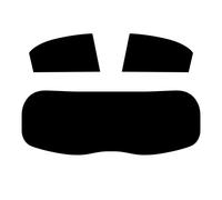 Pre Taglio Pellicola Finestrini per Fiat 500X 2016+5% Nero Limousine Post. Auto