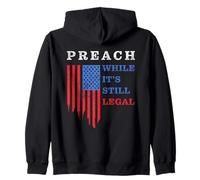 Preach While It's Still Legal: Christian Free Speech USA Felpa con Cappuccio