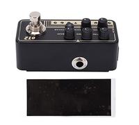 Preamp Digitale per Chitarra, Pedale Effetto Micro Preamp Nero con Simulazione Cabinet - Suono Classico Rock, Doppio Canale, Design Robusto in Metallo