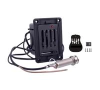 Preamplificatore attivo integrato adatto per chitarra acustica con 90 ore di funzionamento sintonizzatore e equalizzatori a 5 bande sistemi regolabili bassi midrange pickup alti