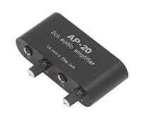 Preamplificatore Audio Bilanciato a Doppio Canale Strumento Microfonico Amplificatore 1/4 Pollici 6,35 Mm DC5V a 12V
