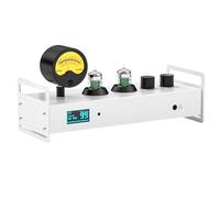 Preamplificatore Bluetooth a tubo a vuoto, preamplificatore audio a 2 canali, amplificatore per cuffie Hi-Fi con misuratore VU, ottico, coassiale, telecomando per un suono migliorato