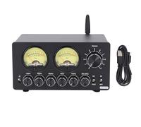 Preamplificatore EQ Bluetooth a 5 Bande Equalizzatore Digitale in Lega di Alluminio con VU Meter Vintage
