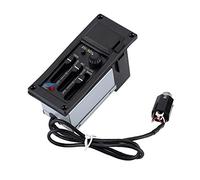 Preamplificatore equalizzatore equalizzatore per chitarra acustica a 3 bande con pickup piezoelettrico amplificatore di tono e volume sintonizzatore Bass Regolazione degli alti medi Ampia frequenza