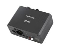 Preamplificatore Microfonico Amplificatore Guadagno Microfono, Preamplificatore Fonografico Audio Stereo Elettronico per Microfono Dinamico e a Condensatore, con Presa XLR