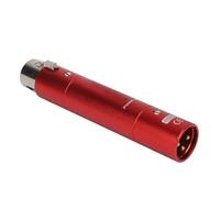 Preamplificatore Microfonico con Guadagno 28dB per Studio Recording Home | Amplificazione senza perdita di qualità, custodia in lega di alluminio rosso, connessione plug and play mixer 48V