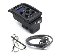 Preamplificatore per chitarra acustica EQ-4T Equalizzatore a 4 bande con accordatore cromatico Manopole di presenza per bassi e acuti 78x66mm Tavola in plastica nera